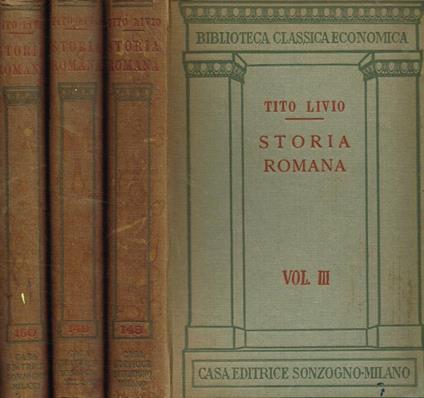 Storia Romana Vol.Iii Iv V - Tito Livio - copertina
