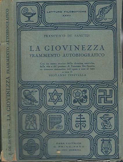 La Giovinezza Frammento Autobiografico - Francesco De Sanctis - copertina
