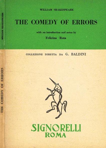 The Comedy Of Errors - William Shakespeare - copertina