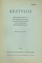 Kratylos Anno Ix Fasc.2 Estratto. Kritisches Berichts Und Rezensionsorgan Fur Indogermanische Und Allgemeine Sprachwissenschaft