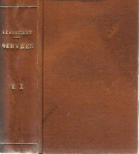 Collection Complete Des Ouvres De J.J. Rousseau - Jean-Jacques Rousseau - copertina