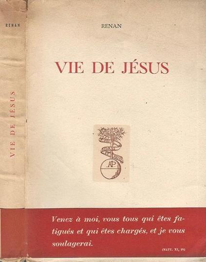 Vie De Jesus - Ernest Renan - copertina