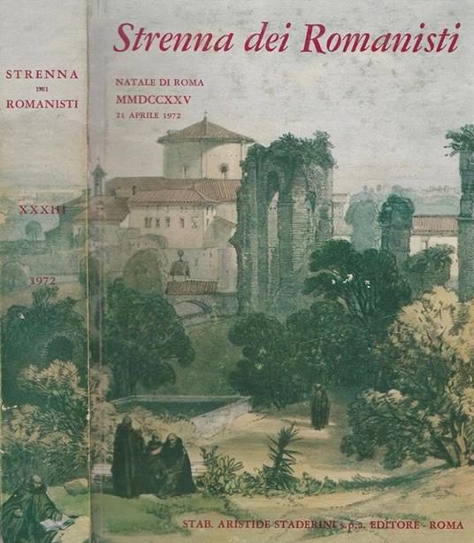Strenna Dei Romanisti. Natale di Roma 1972 - copertina