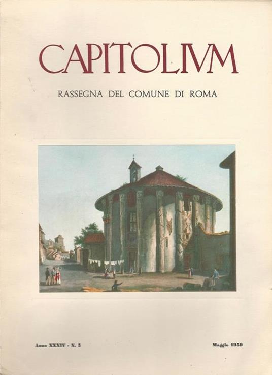 Capitolium. Rassegna del Comune di Roma - copertina