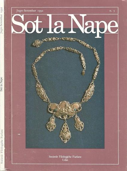 Sot la Nape N. 3. Rivista Filologica Friulana - copertina