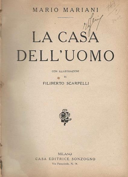 La casa dell'uomo - Mario Mariani - copertina