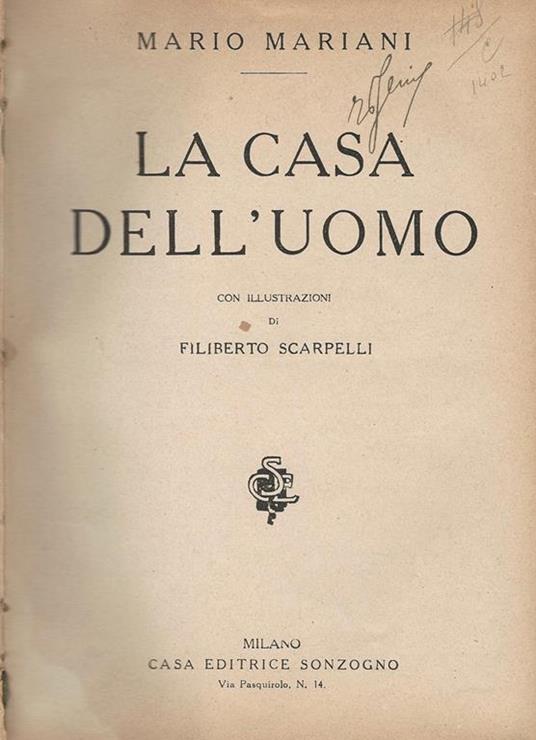 La casa dell'uomo - Mario Mariani - copertina