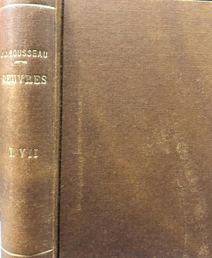 Collection Complete Des Oeuvres de J. J. Rousseau Vol. XXX - Jean-Jacques Rousseau - copertina