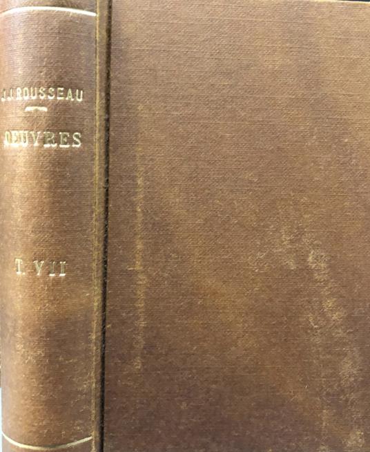 Collection Complete Des Oeuvres de J. J. Rousseau Vol. XXX - Jean-Jacques Rousseau - copertina