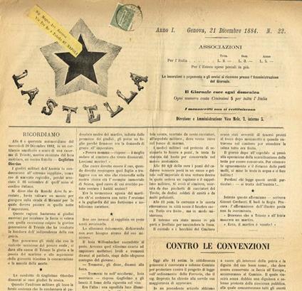 La Stella Anno I N.22 - Giuseppe Luccioni - copertina