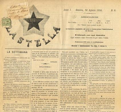 La Stella Anno I N.9 - Alberto Barbieri - copertina