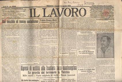 Il Lavoro Anno X n. 3305 - copertina