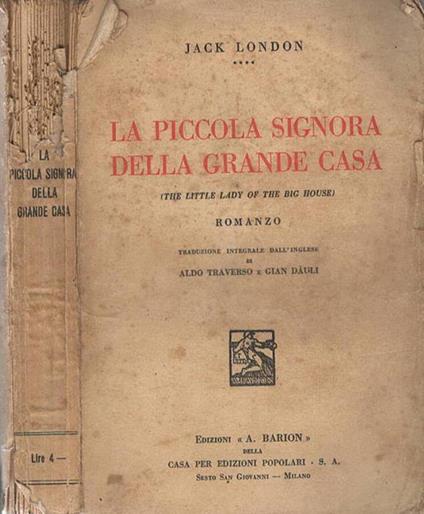 La piccola signora della grande casa - Jack London - copertina