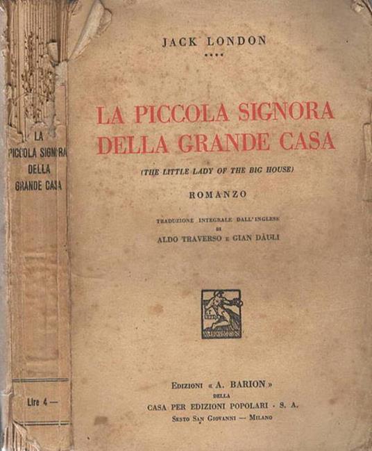 La piccola signora della grande casa - Jack London - copertina