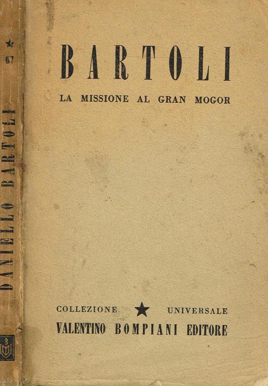 La Missione Al Gran Mogor - Daniello Bartoli - copertina