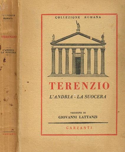 L' Andria. La Suocera - P. Afro Terenzio - copertina