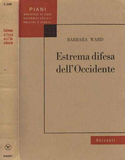 Estrema Difesa Dell'Occidente - Barbara Ward - copertina