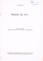 Theocr.28, 10-11. Estratto Da Maia Nuova Serie Fascicolo Ii Anno Xix