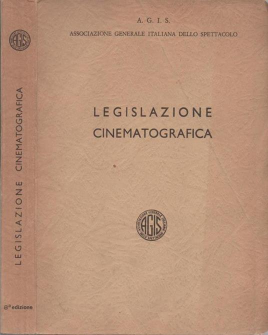 Legislazione Cinematografica - copertina