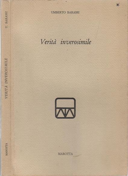 Verità inverosimile - Umberto Barassi - copertina