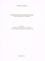 Appunti Per Una Storia Dell'Islam Nella Penisola Italiana. Estratto Da Presenza Araba E Islamica In Campania. Atti Del Convegno Napoli-Caserta 22-25 Novembre 1989