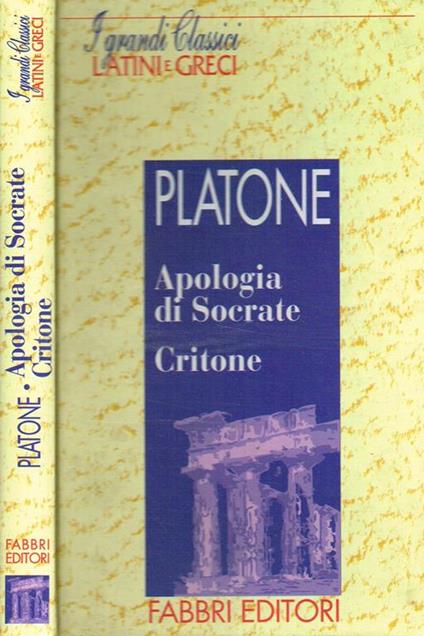 Apologia di Socrate - Platone - copertina