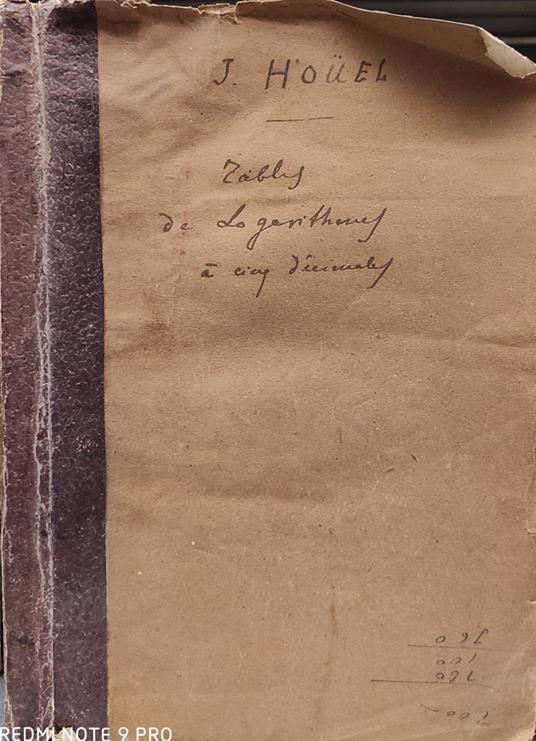 Tables De Logarithmes A Cinq Decimales - copertina