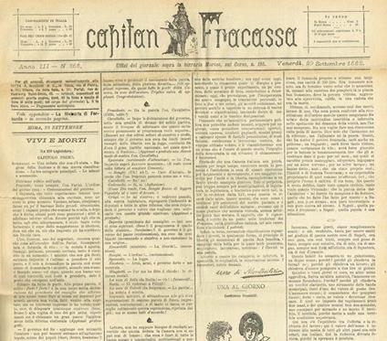 Capitan Fracassa Anno Iii N.268 - Fortunato Cristofari - copertina