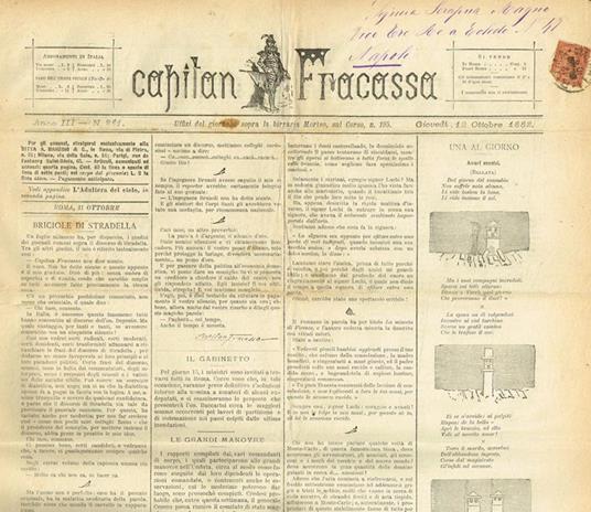 Capitan Fracassa Anno Iii N.281 - Fortunato Cristofari - copertina