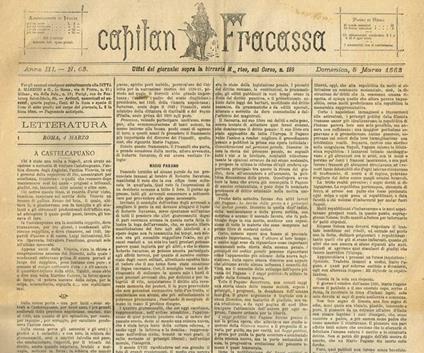 Capitan Fracassa Anno Iii N.63 - Fortunato Cristofari - copertina