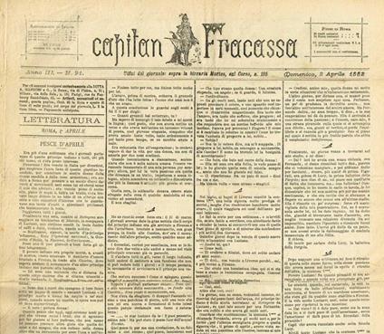 Capitan Fracassa Anno Iii N.91 - Fortunato Cristofari - copertina