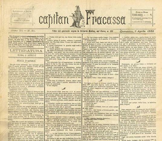 Capitan Fracassa Anno Iii N.91 - Fortunato Cristofari - copertina