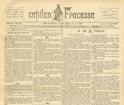 Capitan Fracassa Anno X N.209 - Fortunato Cristofari - copertina