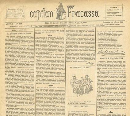 Capitan Fracassa Anno X N.232 - Fortunato Cristofari - copertina