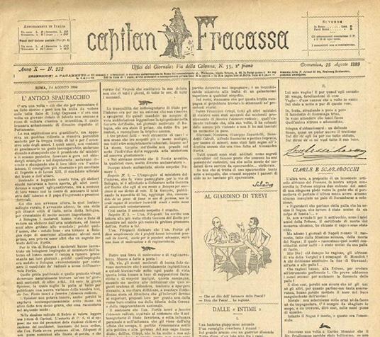 Capitan Fracassa Anno X N.232 - Fortunato Cristofari - copertina