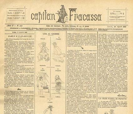 Capitan Fracassa Anno X N.233 - Fortunato Cristofari - copertina