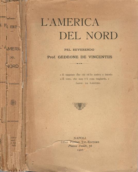 L' America Del Nord - copertina