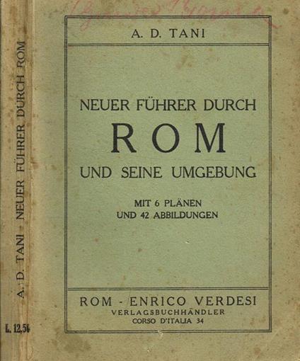Neuer Fuhrer Durch Rom Und Seine Umgebung - Aristide D. Tani - copertina
