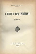 Il delitto di falsa testimonianza (Parte I)