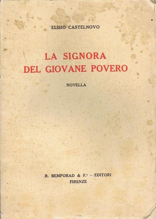 La Signora del Giovane Povero - Elisio Castelnovo - copertina