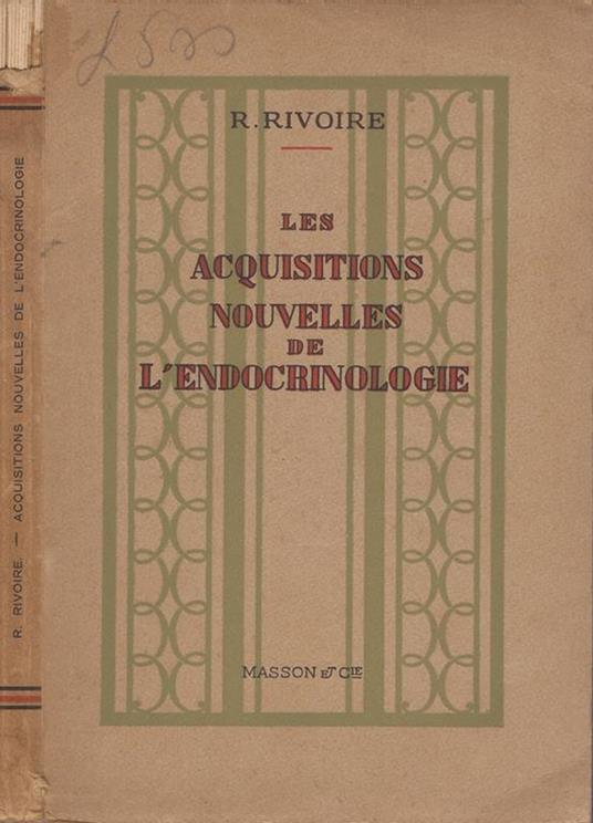 Les acquisitions nouvelles de l’endocrinologie - copertina