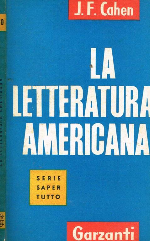 La Letteratura Americana - copertina