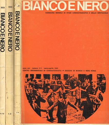 Bianco E Nero. Rassegna Mensile Di Studi Cinamatografici E Dello Spettacolo Anno Xxx N.1/2-3/4-11/12 - Floris Luigi Ammannati - copertina