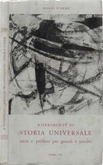 Riferimenti di Storia Universale. sacra e profana per grandi e piccini