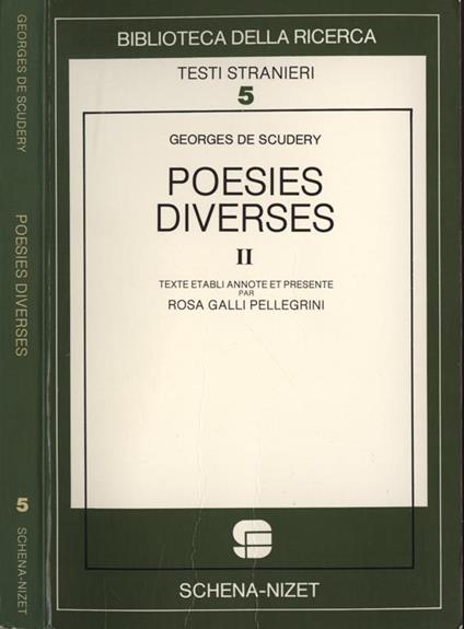 Poesies diverses Vol. II - copertina