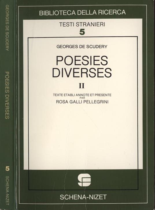 Poesies diverses Vol. II - copertina