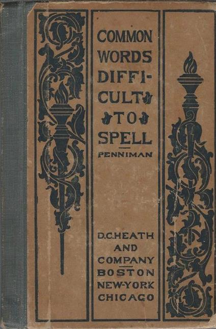A graded list of common words difficult to spell - copertina