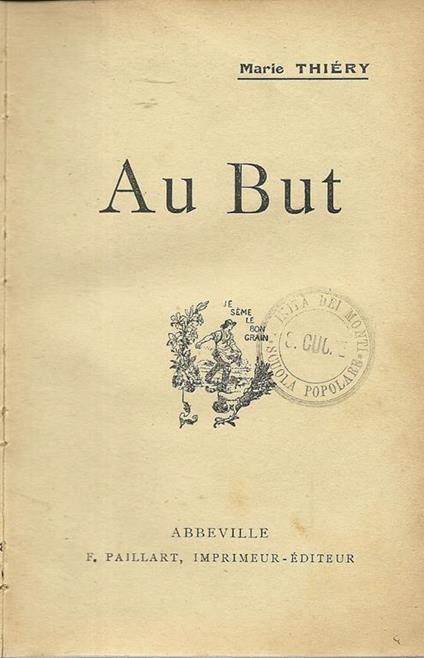 Au But - Marie Thiéry - copertina