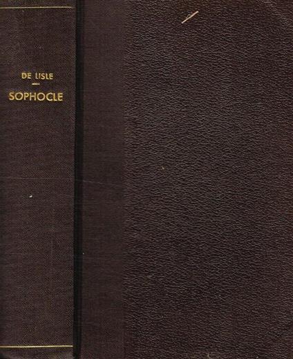 Sophocle. Traduction Nouvelle - copertina