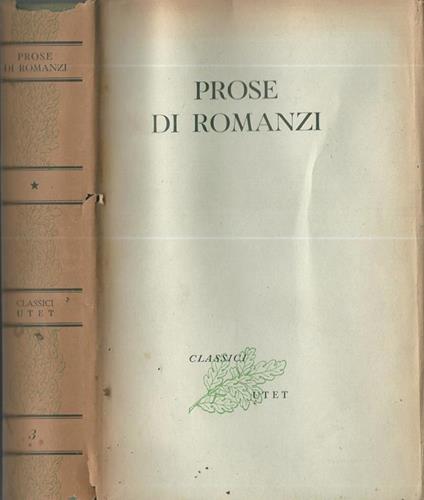 Prose di romanzi - copertina